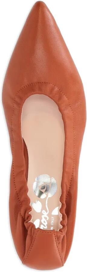 La-Rose Elastische pumps met puntige neus Oranje - Foto 4