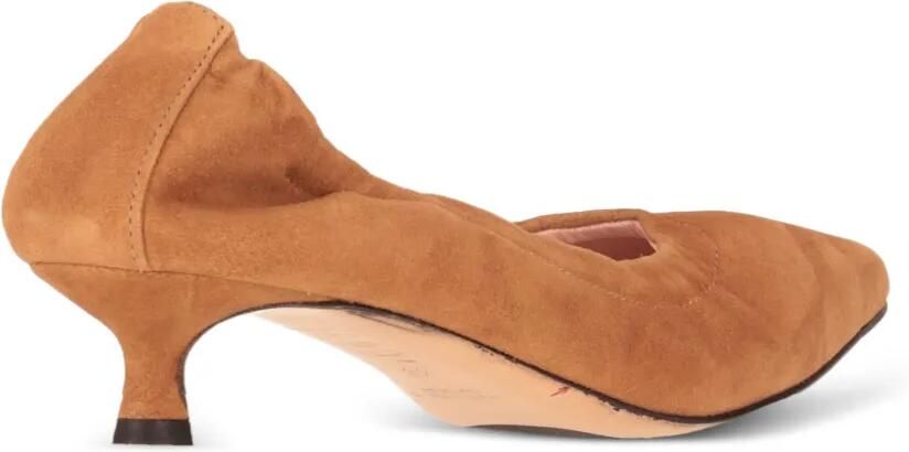 La-Rose Elastische pumps met puntige neus Oranje - Foto 2