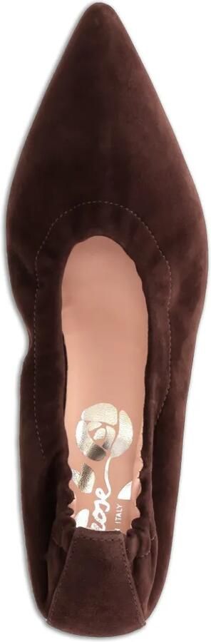 La-Rose Elastische suède pumps Bruin - Foto 5