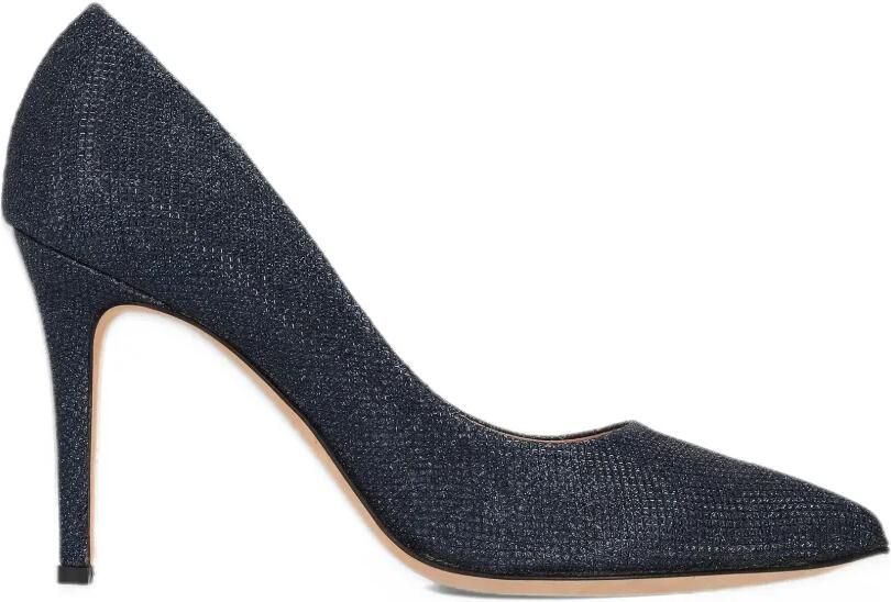 La-Rose glitter-effect pointed-toe pumps Blauw