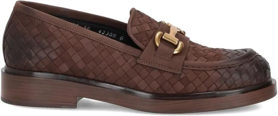 LA ROSE Leren loafers Bruin