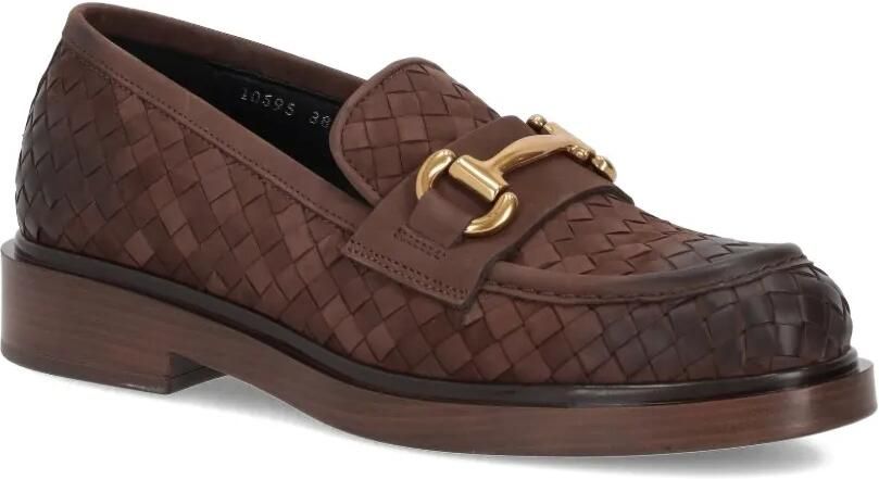 LA ROSE Leren loafers Bruin - Foto 3
