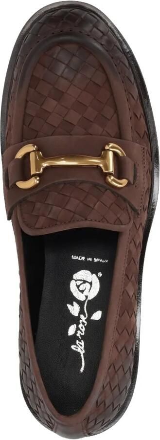 LA ROSE Leren loafers Bruin - Foto 4