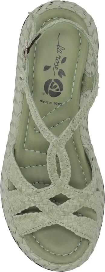 La-Rose Maui sandalen met plateauzool Groen - Foto 3