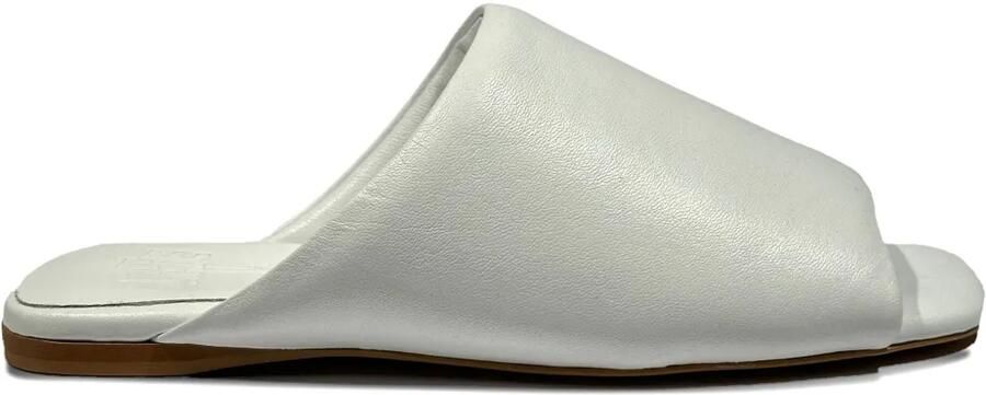 La-Rose Sabot leren sandalen Wit
