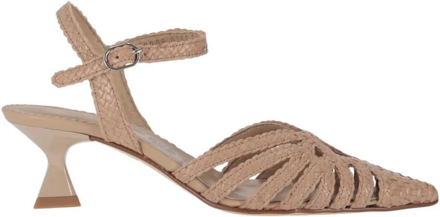 La-Rose Sandalen met enkelbandjes Beige