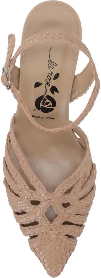 La-Rose Sandalen met enkelbandjes Beige - Foto 4
