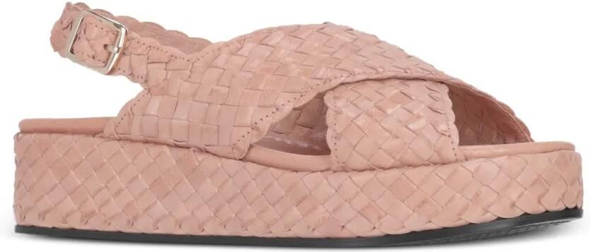 La-Rose Sandalen met gekruiste bandjes Roze - Foto 5