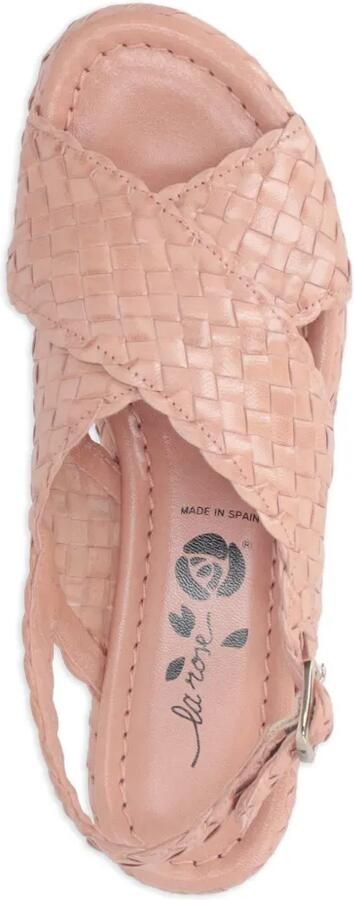 La-Rose Sandalen met gekruiste bandjes Roze - Foto 4