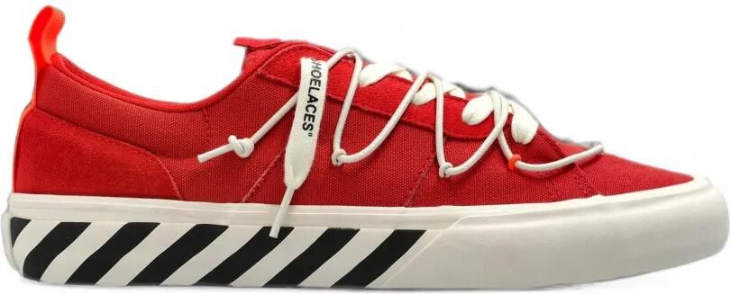 L ab c o Off-White L AB Tape low-top sneakers Rood