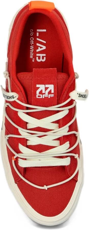L ab c o Off-White L AB Tape low-top sneakers Rood - Foto 3