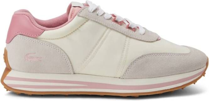 Lacoste L-Spin sneakers met vlakken Beige