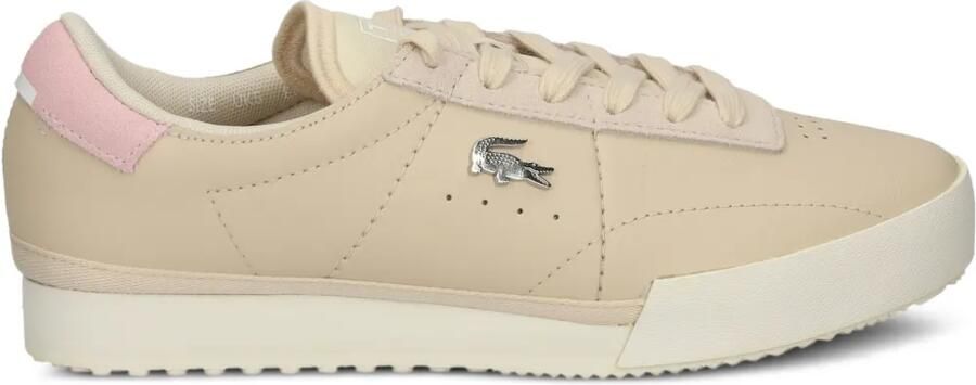 Lacoste Aura leren sneakers Beige