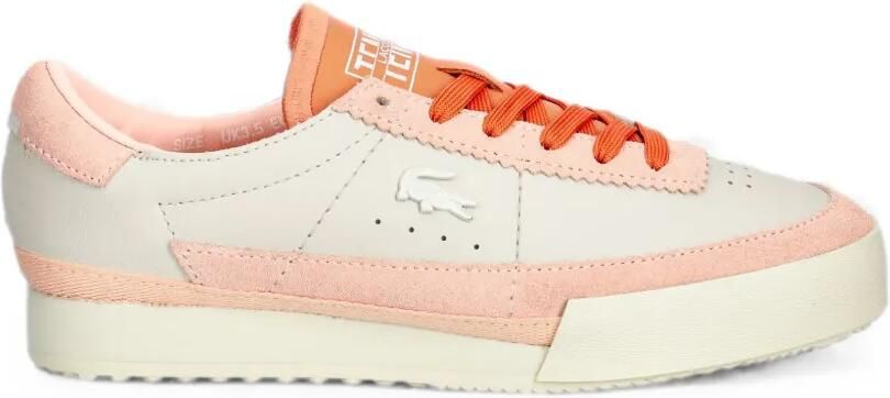 Lacoste Aura leren sneakers Beige