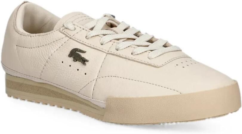 Lacoste Aura leren sneakers met logo-plakkaat Beige - Foto 2