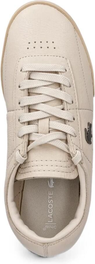 Lacoste Aura leren sneakers met logo-plakkaat Beige - Foto 4