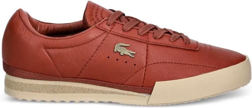 Lacoste Aura leren sneakers Oranje
