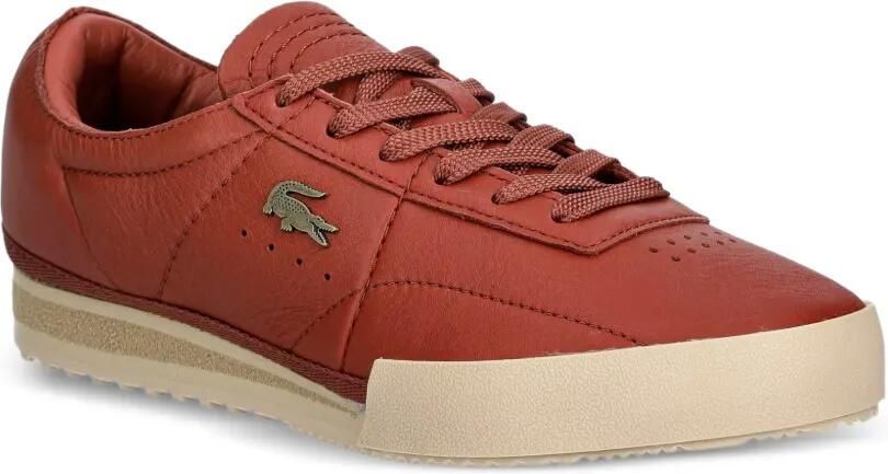 Lacoste Aura leren sneakers Oranje - Foto 3