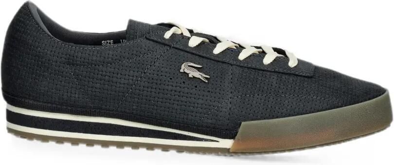 Lacoste Aura sneakers met logo-plakkaat en geperforeerde details Grijs