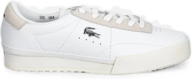 Lacoste Aura sneakers met suède afwerking en logoplakkaat Wit