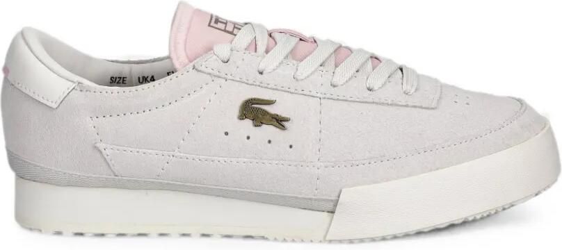 Lacoste Auro suède sneakers met logo-plakkaat Grijs