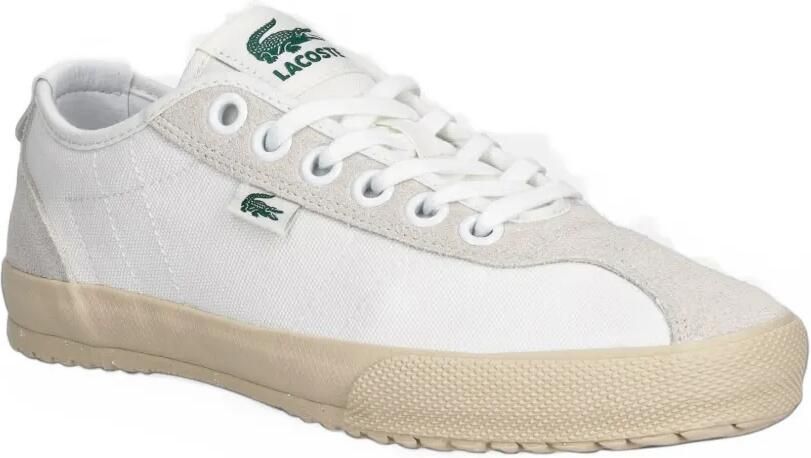 Lacoste Backslam logo-patch sneakers Wit - Foto 3