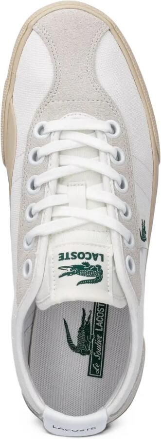 Lacoste Backslam logo-patch sneakers Wit - Foto 4