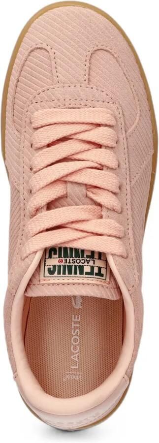 Lacoste Baseshot Pro sneakers met geribbelde textuur en logo-patch Roze - Foto 4