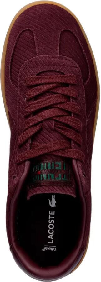 Lacoste Baseshot Pro sneakers met ribfluwelen effect Rood - Foto 4