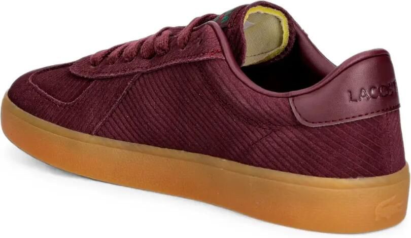 Lacoste Baseshot Pro sneakers met ribfluwelen effect Rood - Foto 2
