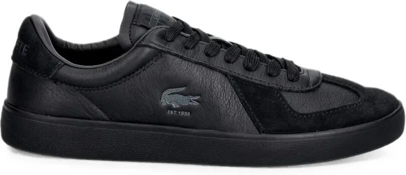 Lacoste Baseshot Pro sneakers met vlakken en logo-patch Zwart