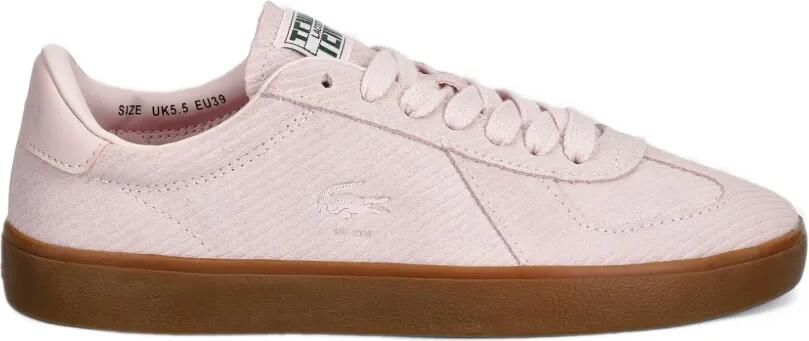 Lacoste Baseshot Pro suede sneakers Roze