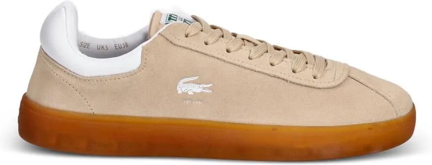 Lacoste Baseshot sneakers met gomzool en logo-patch Beige