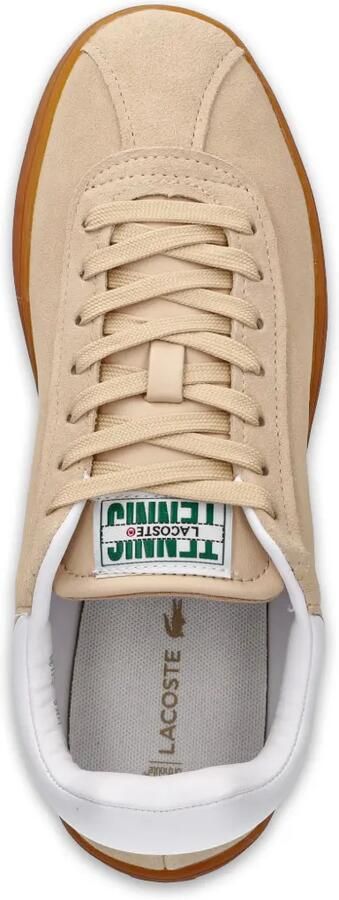 Lacoste Baseshot sneakers met gomzool en logo-patch Beige - Foto 3