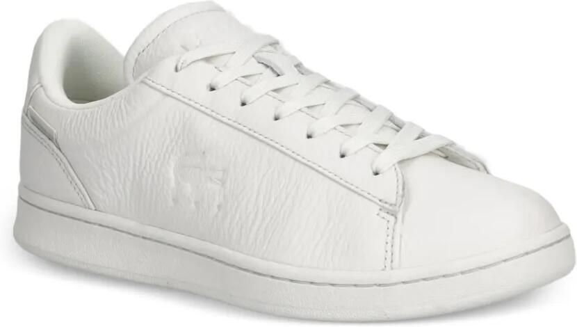 Lacoste Carnaby Shield sneakers met logo-reliëf Wit - Foto 3