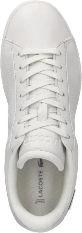 Lacoste Carnaby Shield sneakers met logo-reliëf Wit - Foto 4