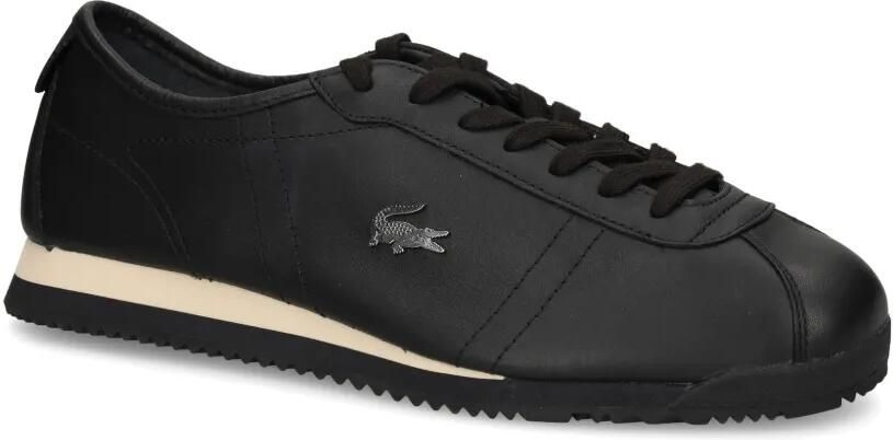 Lacoste Club-Low leren sneakers met logo-plakkaat Zwart - Foto 3