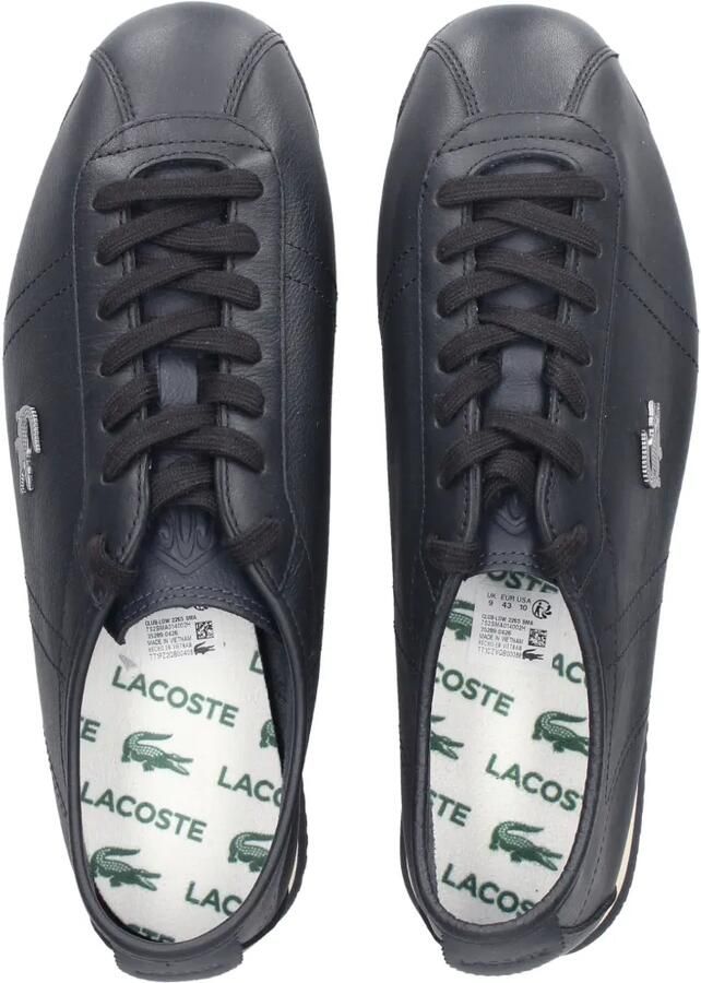 Lacoste Club-Low leren sneakers met logo-plakkaat Zwart - Foto 2
