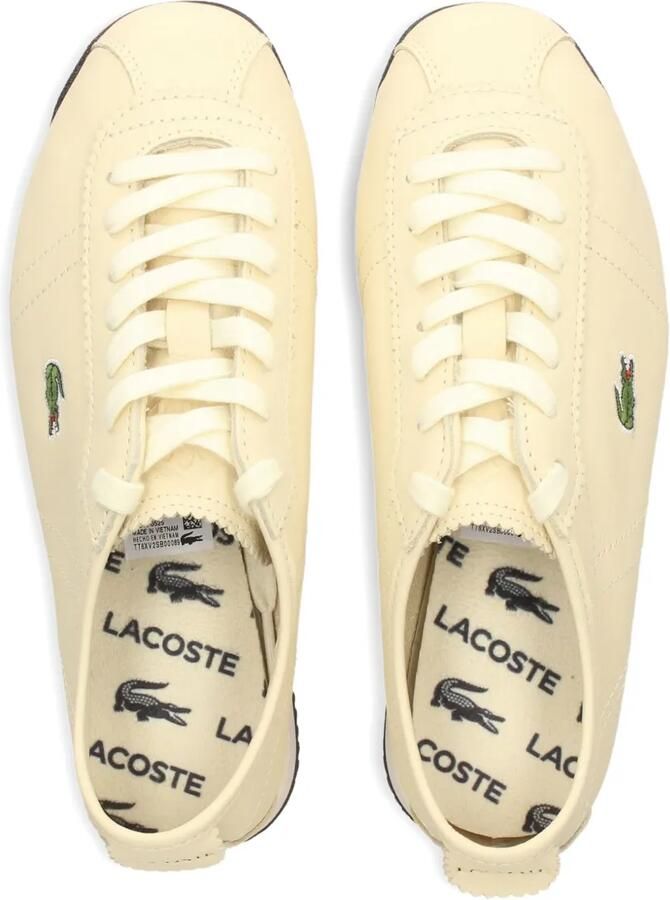 Lacoste Club-Low leren sneakers Wit