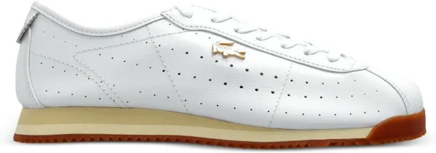 Lacoste Club-Low leren sneakers Wit
