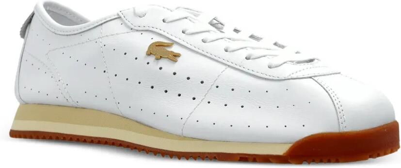 Lacoste Club-Low leren sneakers Wit - Foto 3