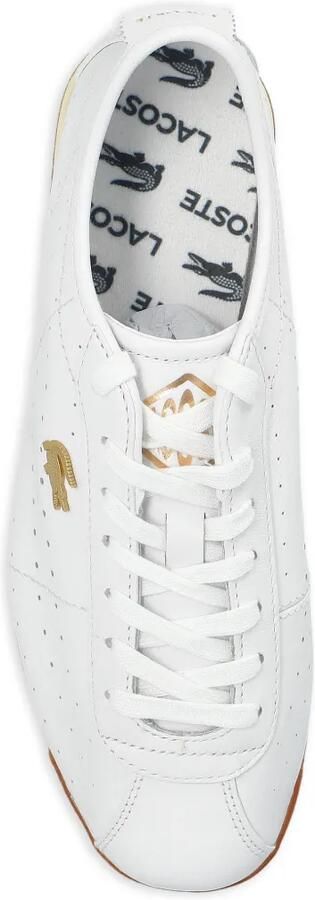 Lacoste Club-Low leren sneakers Wit - Foto 5