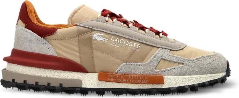 Lacoste Elite Active sneakers met vlakken Beige