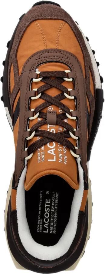 Lacoste Elite Active sneakers met vlakken en logo-print Oranje