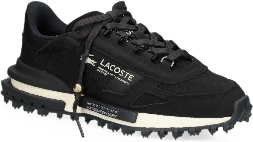Lacoste Elite Active sneakers met vlakken en logo-print Zwart - Foto 4