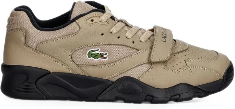 Lacoste Game Trainer Pro sneakers met klittenband en geperforeerde details Beige