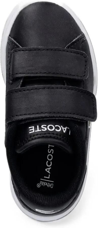 Lacoste Kids Carnaby sneakers met klittenband Zwart