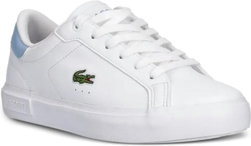 Lacoste Kids Powercourt sneakers met logopatch Wit - Foto 3