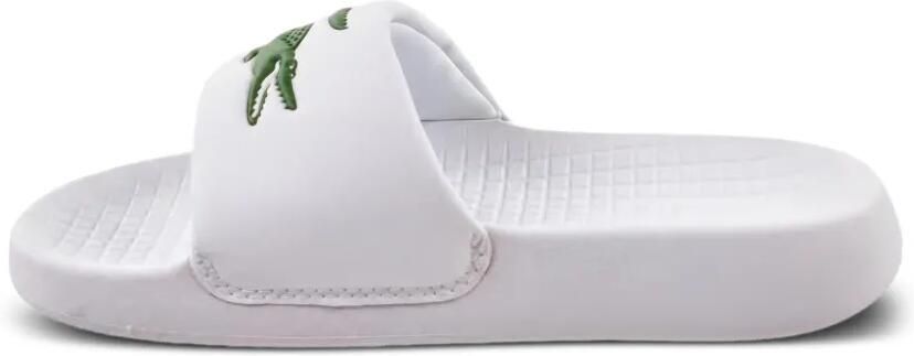Lacoste Kids Slippers met logodetail Wit