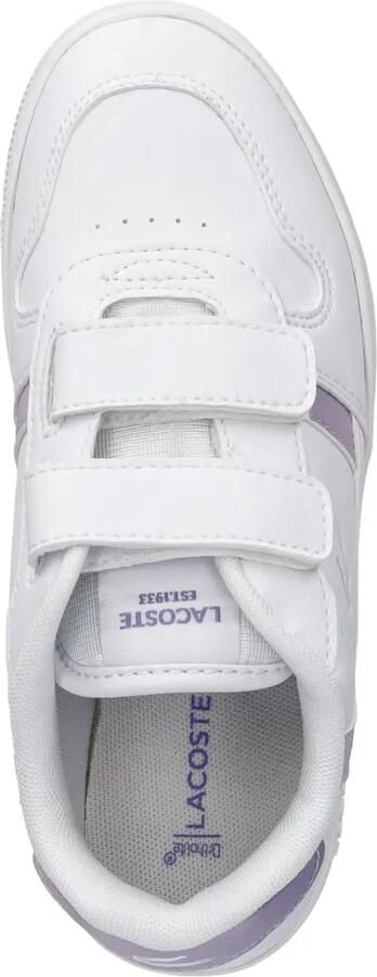 Lacoste Kids Sneakers met klittenband Wit - Foto 3